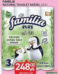 FAMİLİA NATURAL TUVALET KAĞIDI 40'LI